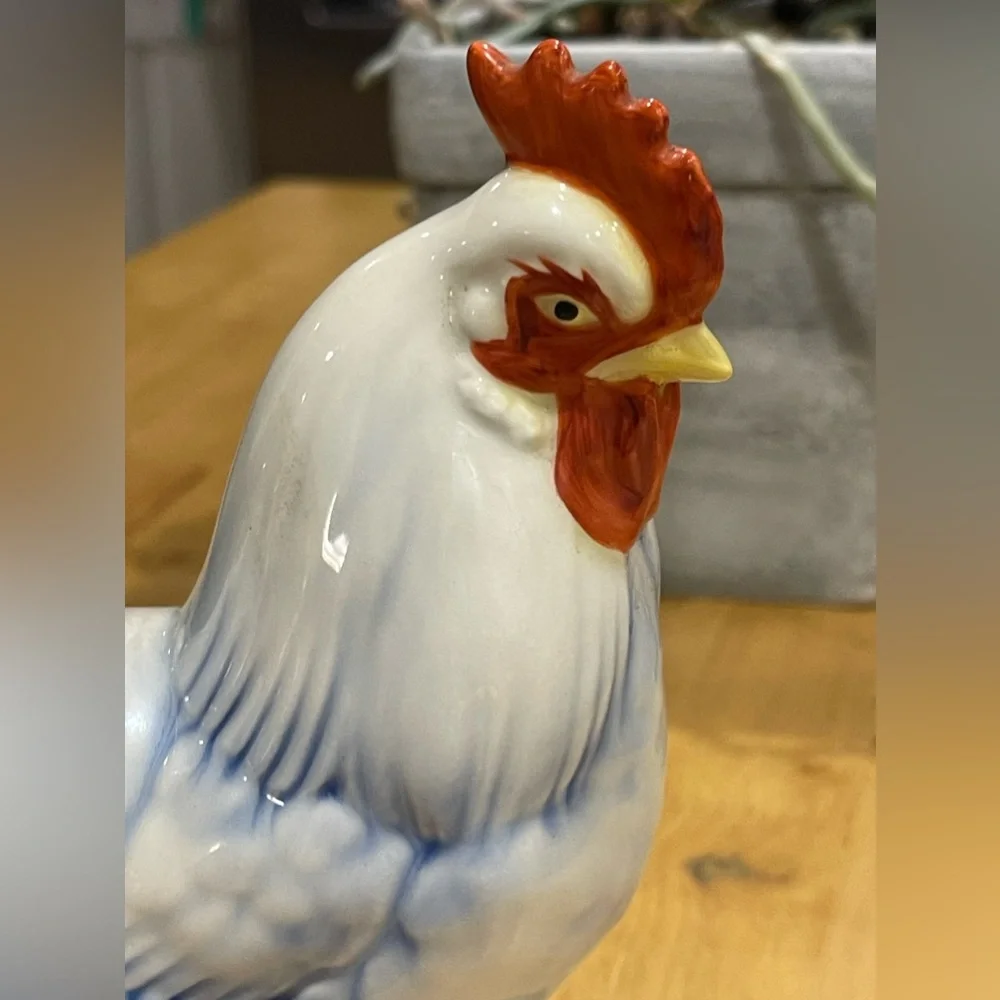 WILL GEORGE - Rooster porcelain figurine 1940s-1950s  In excellent condition - Picture 10 of 14